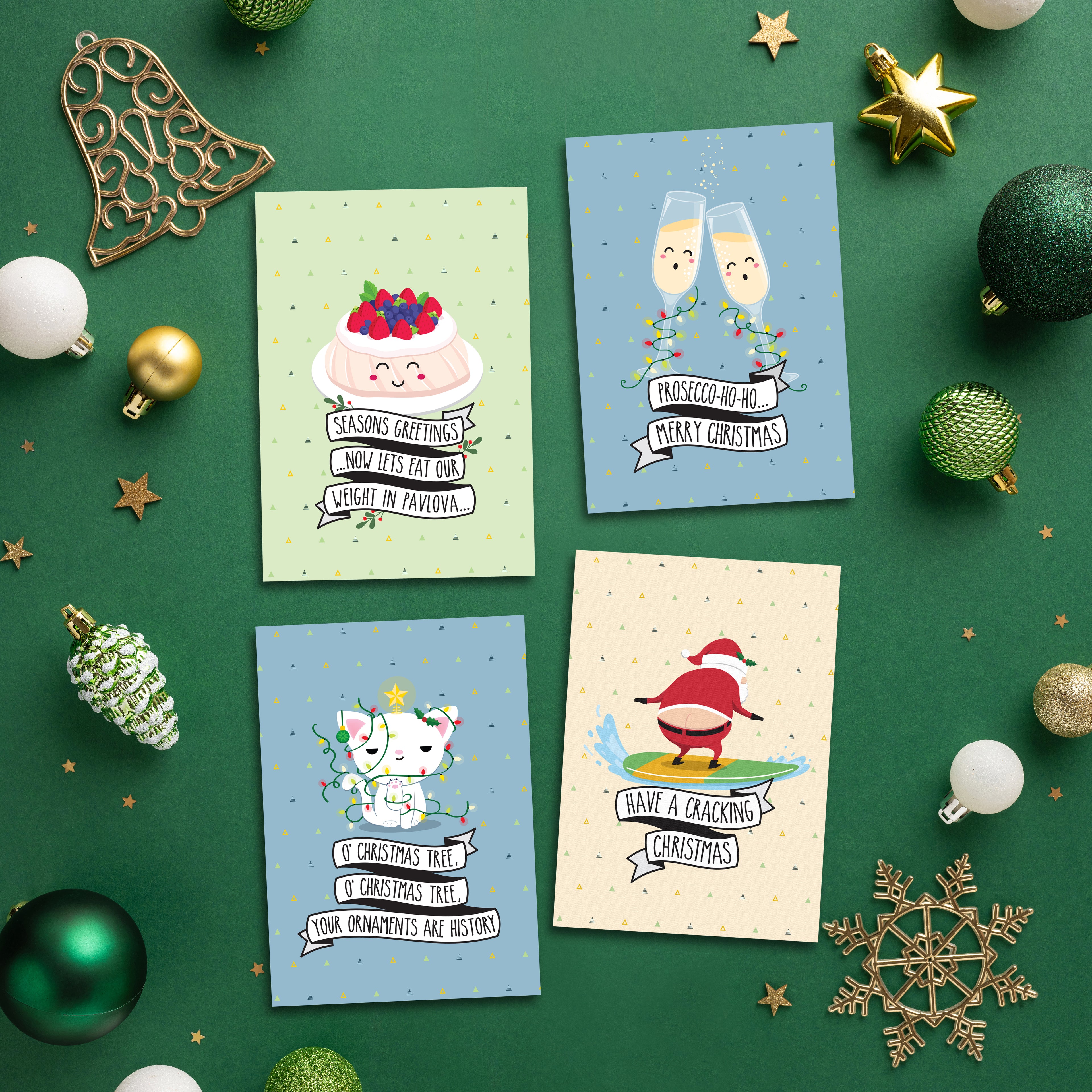 Cheeky Christmas Set of 8 Cards