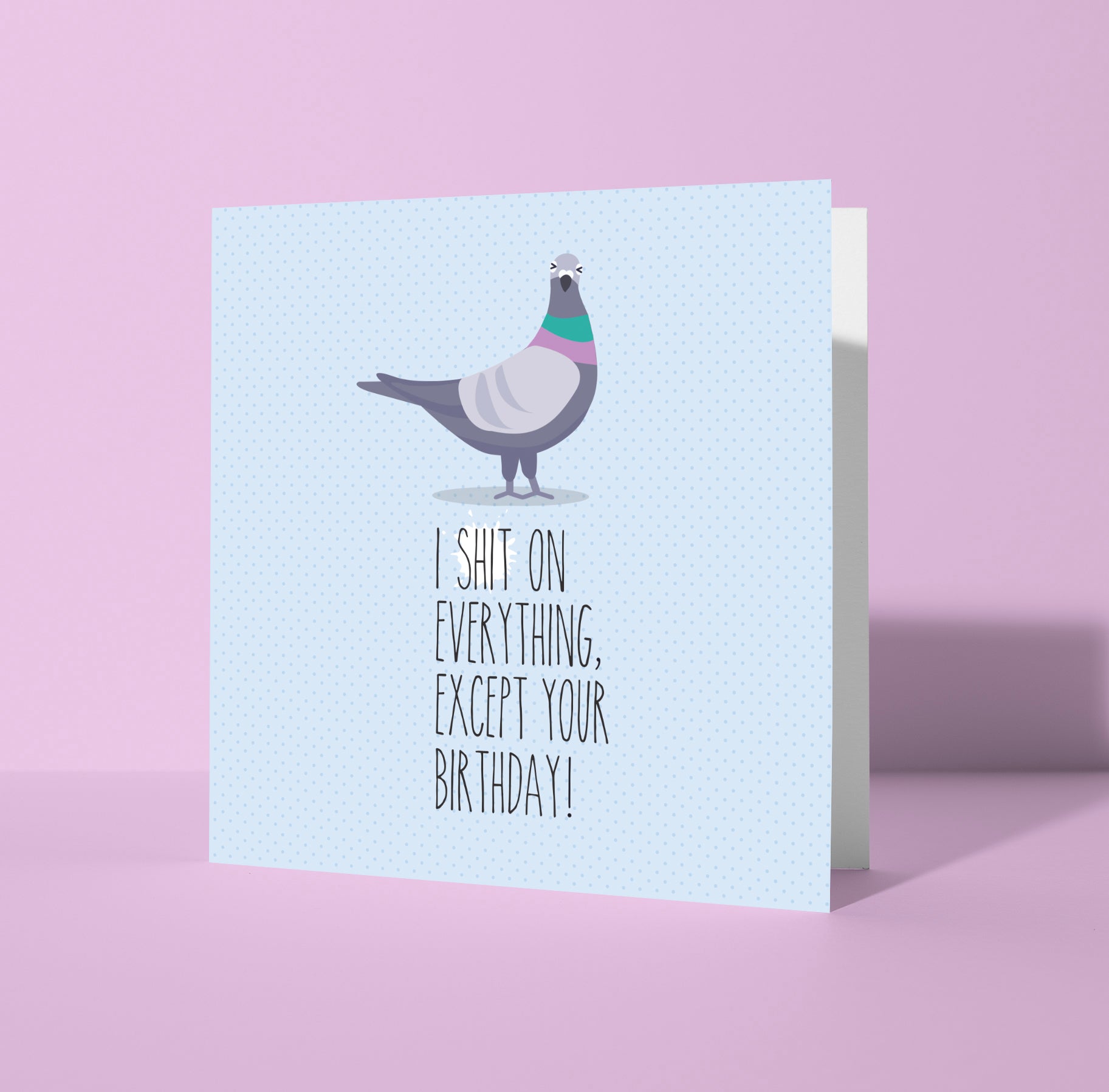 I shit on everything, except your birthday! Greeting card