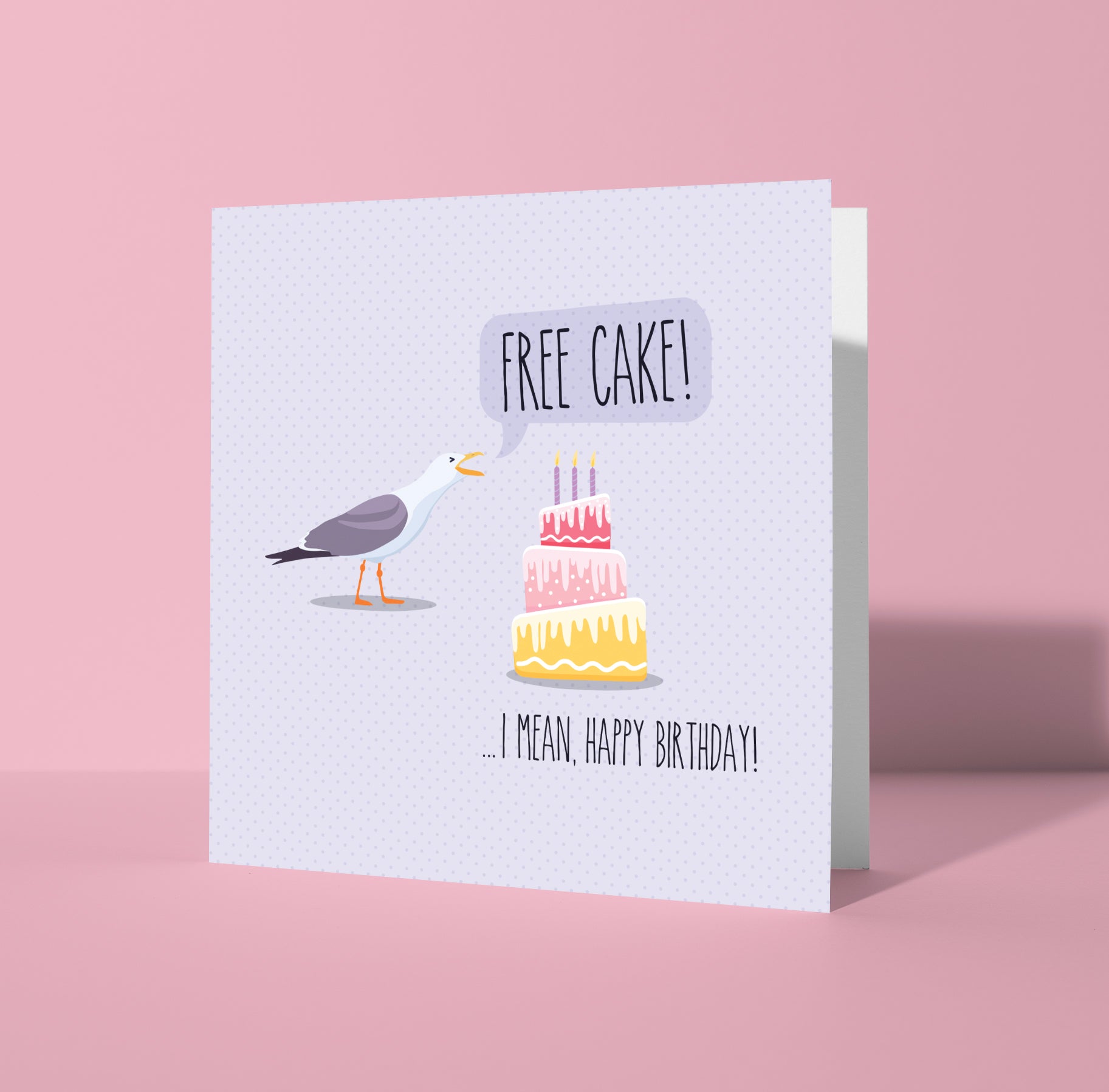 Free Cake! Greeting Card