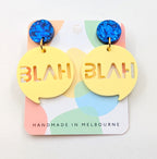 Sassy Acrylic Earrings - Blah Blah