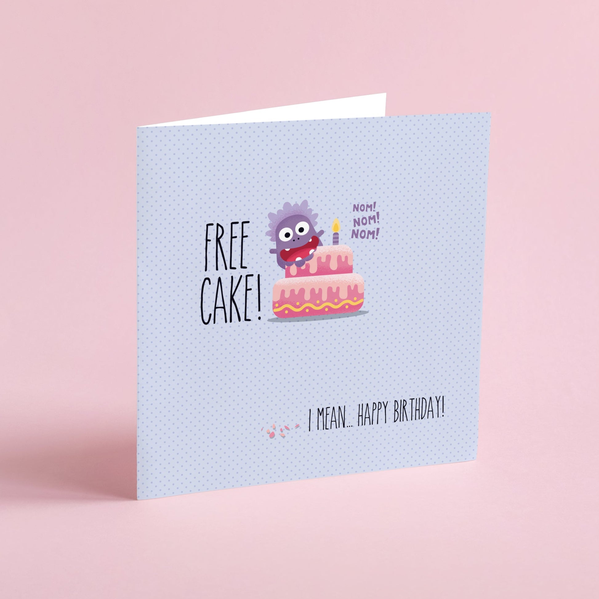 Free Cake! Greeting card