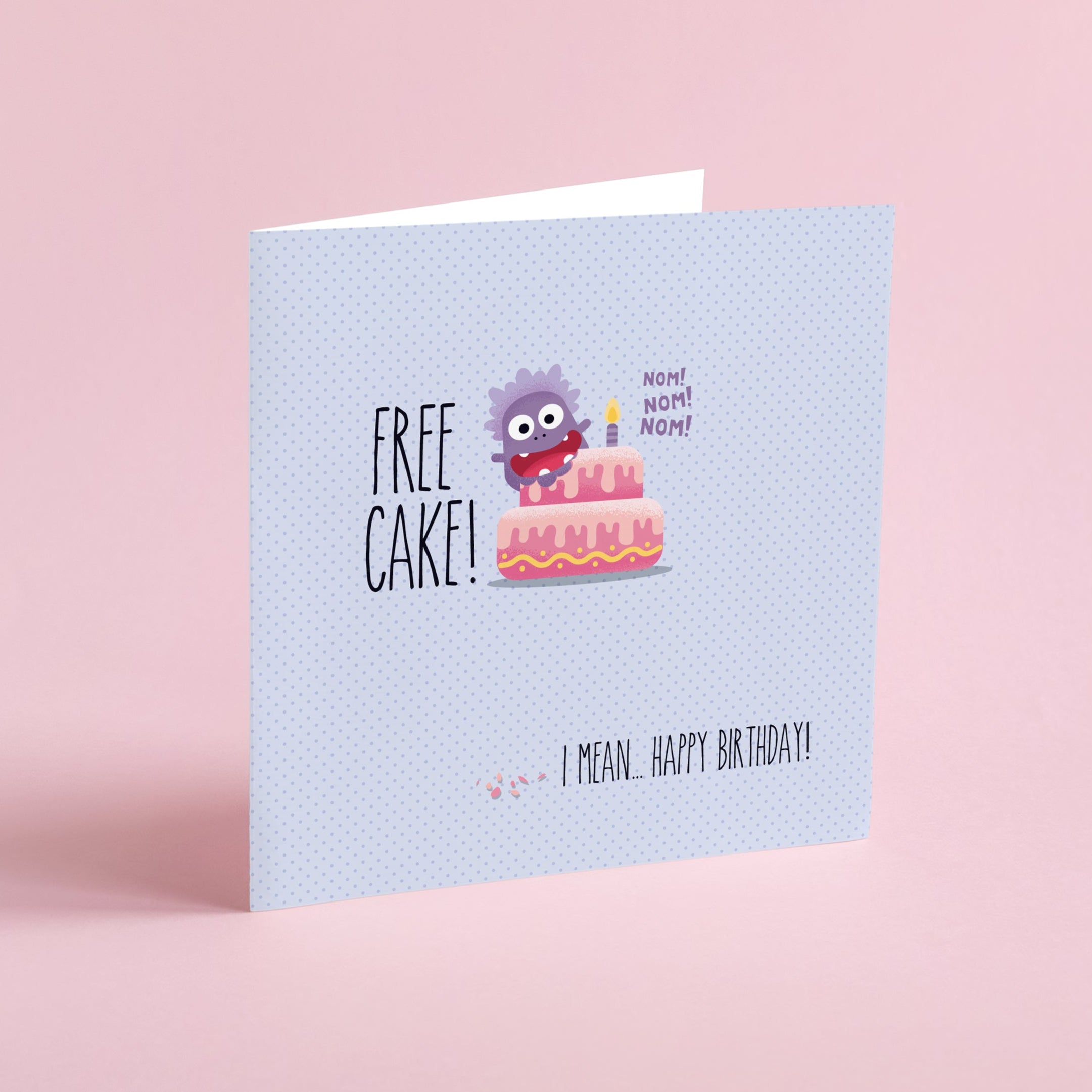 Free Cake! Greeting card