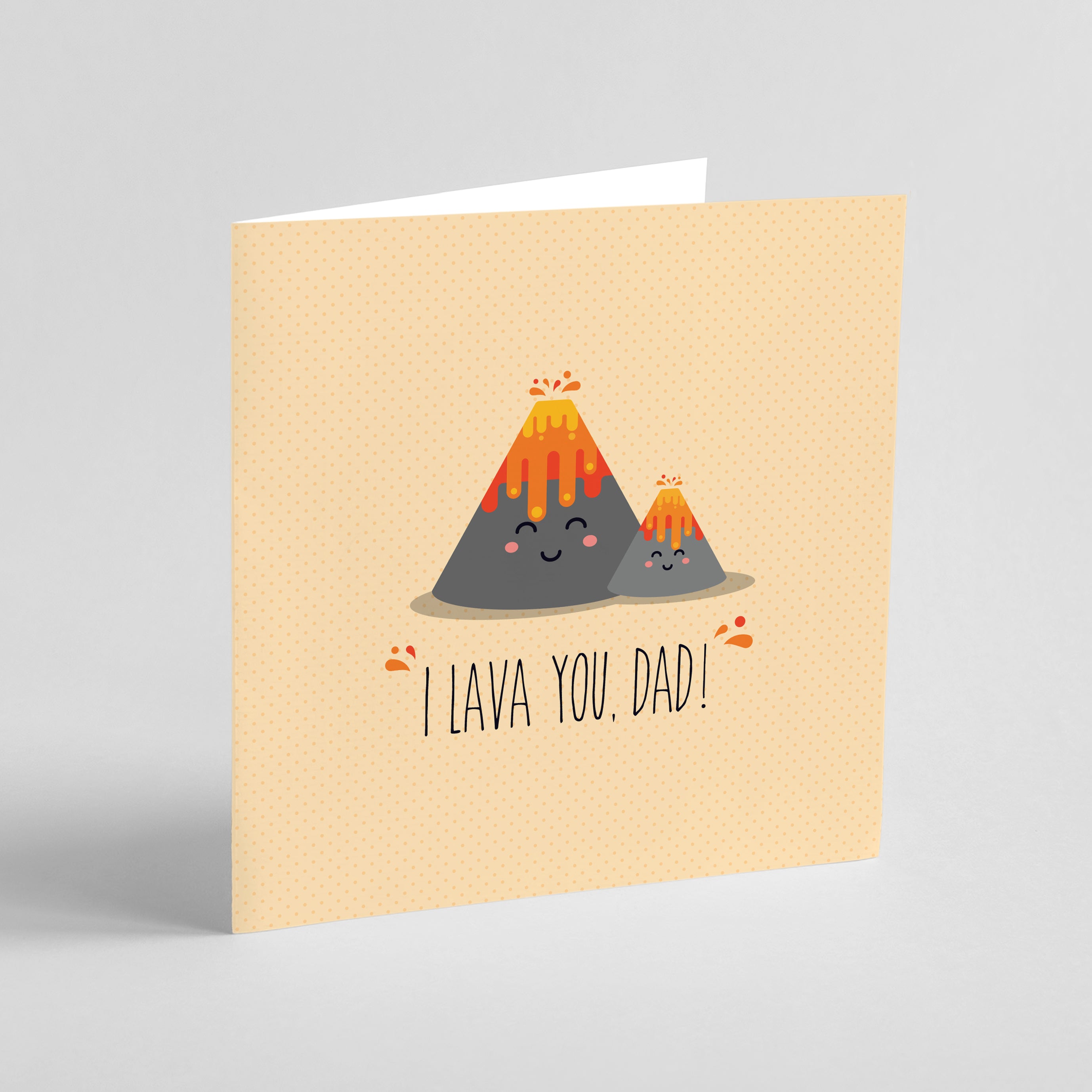 I lava you, dad! Greeting card
