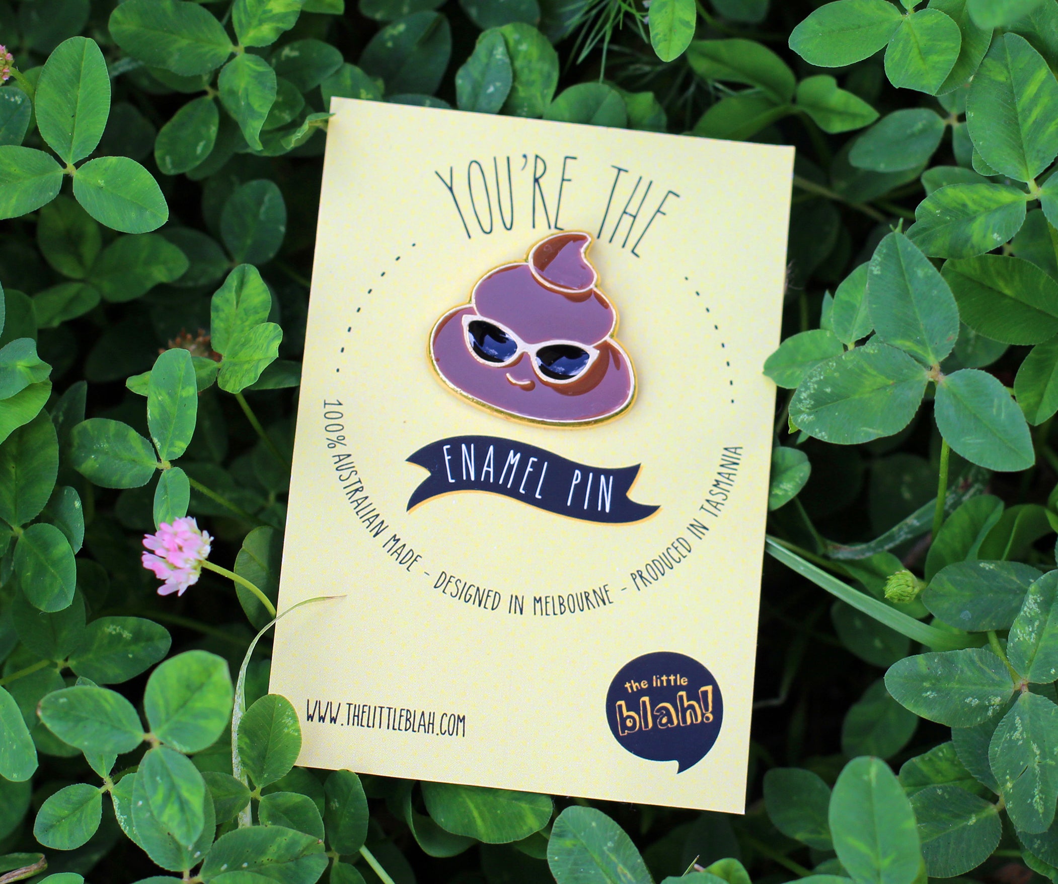 Turd enamel pin