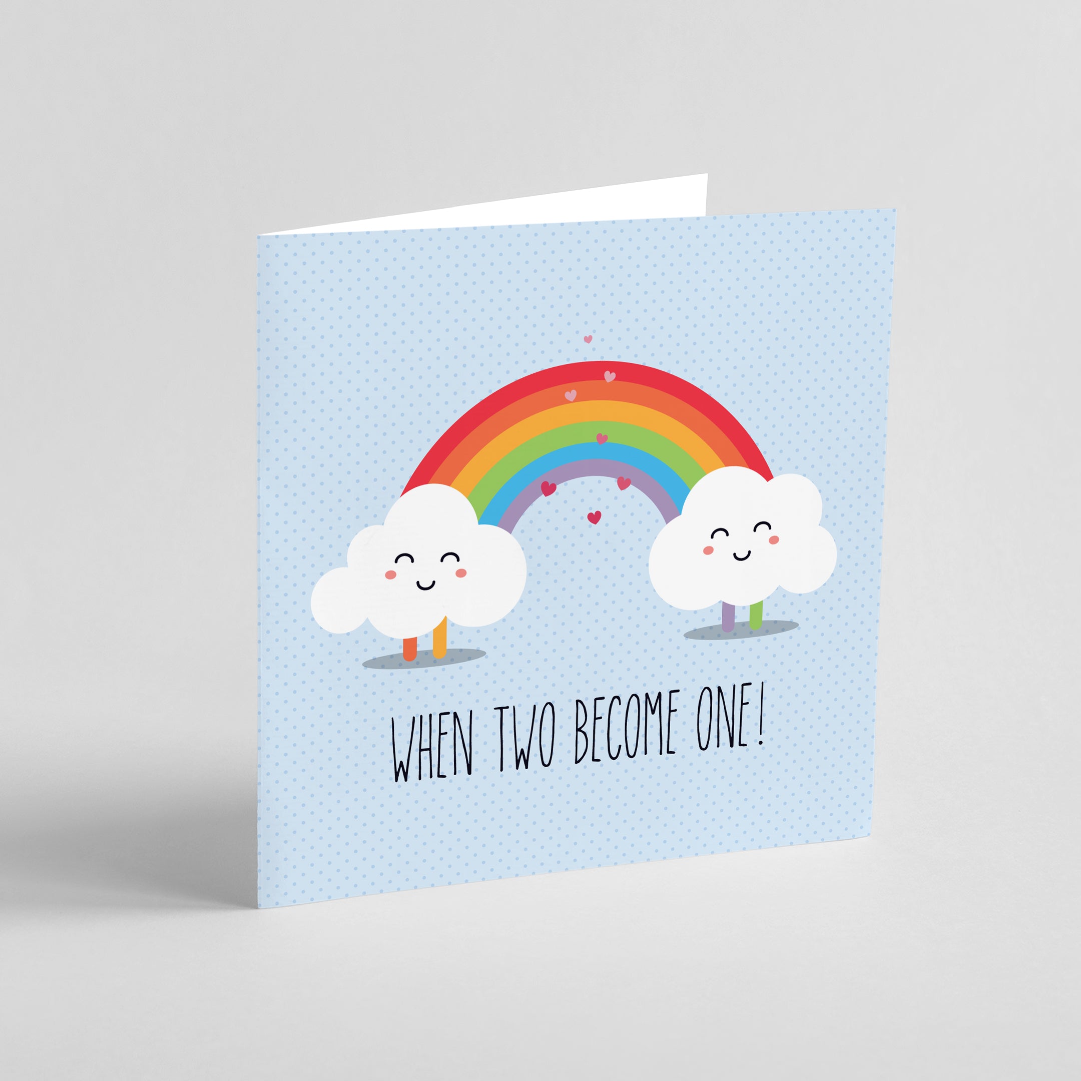 When Two Become One! Greeting card